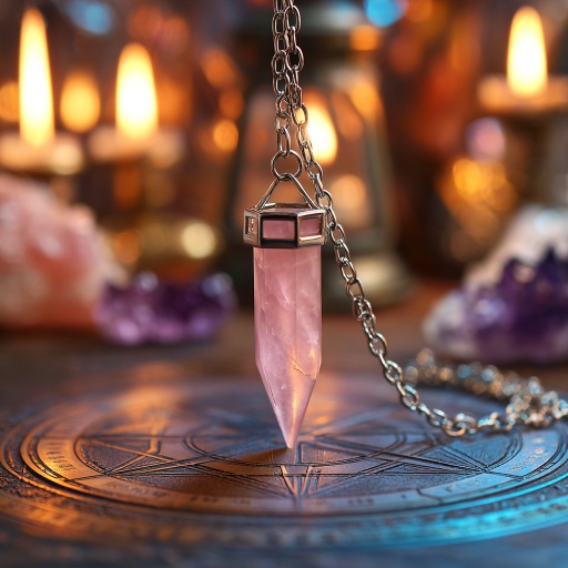 Pendulum Divination Made Simple-Rose Quartz Pendulum